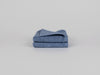 Organic cotton guest towel set in blue