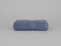 Organic cotton hand towel in blue