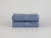 Organic cotton hand towel set in blue