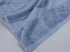 Organic cotton hand towel set dobby border in blue