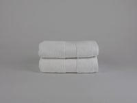 Organic cotton hand towel set in white