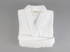 Organic cotton luxury bath robe in white