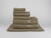 Organic cotton bath sheet bundle in taupe