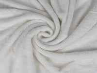 Organic cotton bath sheet close up in white