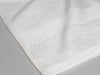 Organic cotton luxury bath sheet dobby border in white