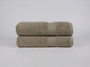 Organic cotton bath sheet set in taupe