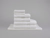 Organic cotton bath towel bundle in white