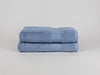 Organic cotton bath towel set in blue