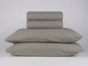 Organic cotton flannel sheet set taupe plain