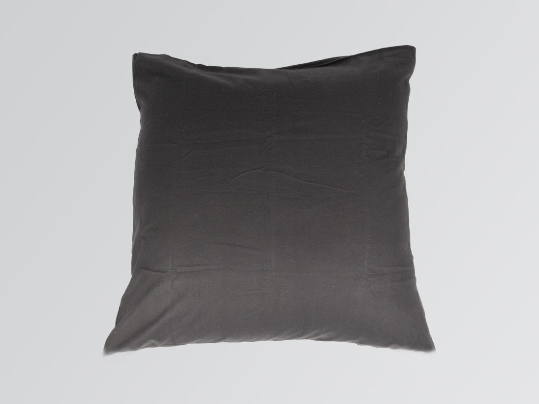 Organic cotton european pillowcase pair in grey
