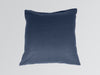 Organic cotton european pillowcase pair in mineral