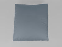 Organic cotton percale european pillowcases pair in powder blue