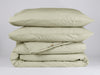 Organic cotton percale quilt duvet cover natural