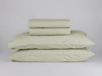 Organic cotton percale sheet set natural