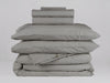 Organic cotton percale signature bedding bundle in pewter