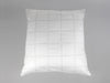Organic cotton sateen european pillowcase pair windowpane