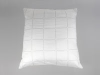 Organic cotton sateen european pillowcase pair windowpane