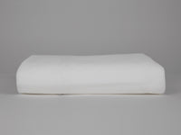 Organic cotton sateen flat sheet white